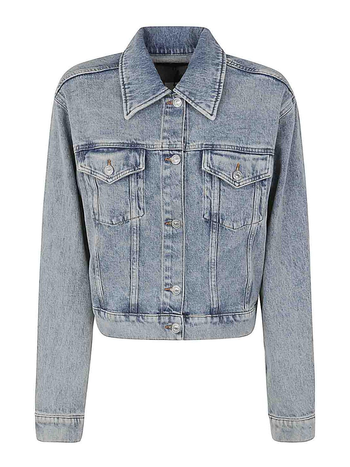 Shop 7 For All Mankind Nellie Jacket Frost In Blue