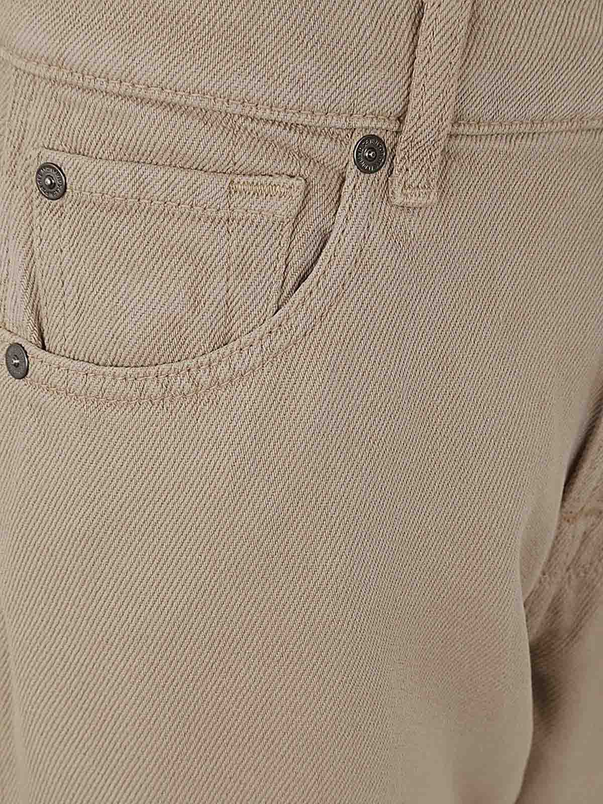 Shop 7 For All Mankind Tess Trouser Colored Tencel Sand In Brown