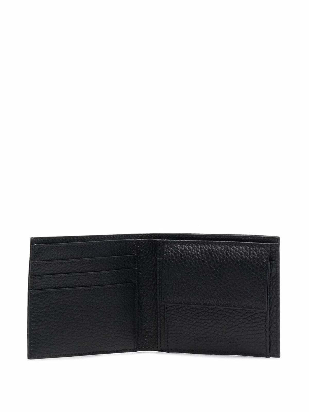 Shop Emporio Armani Bi-fold Wallet In Grey