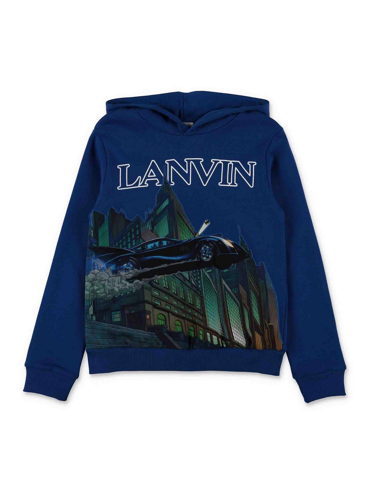 Lanvin Kids' Royale Blue Cotton Batman Hoodie
