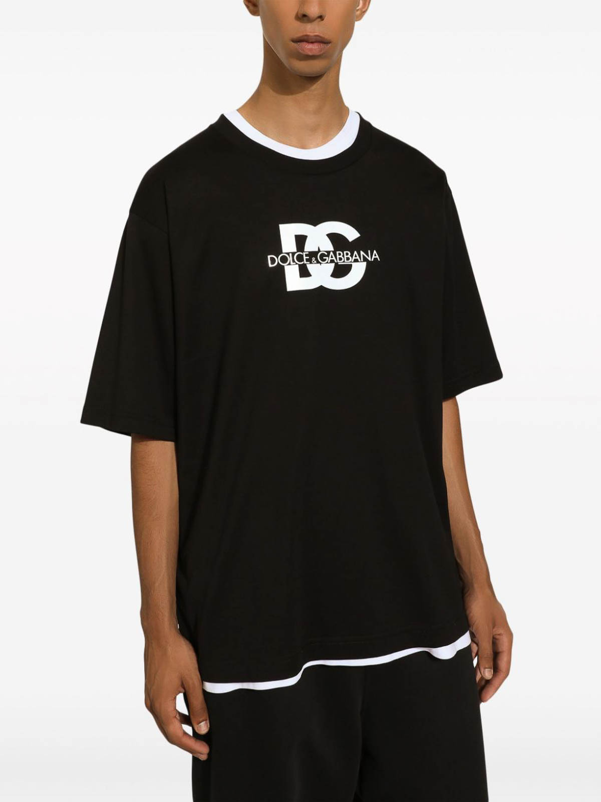 Tシャツ・カットソー DOLCE & GABBANA Men T-shirt Brown G8SE3TFU7EN M0672 Dolce & Gabbana logo-stamp Cotton T-shirt | Brown | FARFETCH