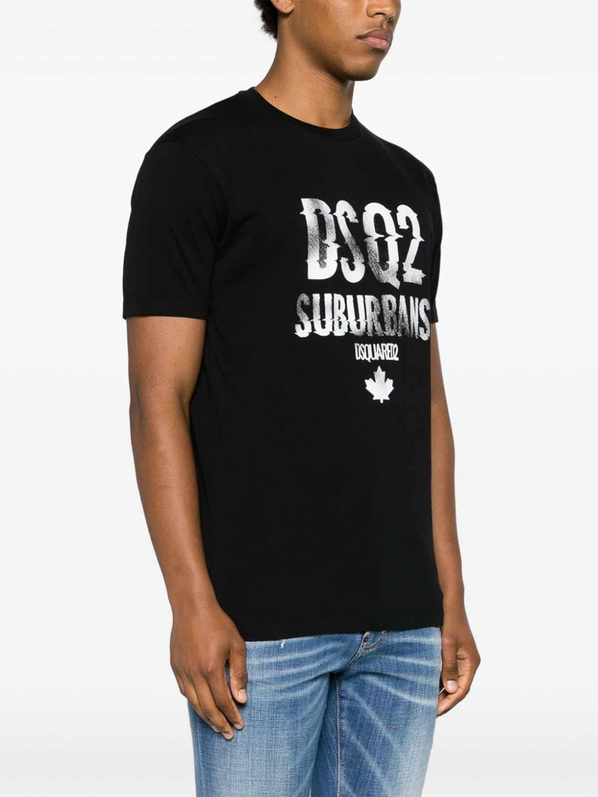 Dsquared2 T-shirt with logo - Black - Men | S74GD1219D20014900