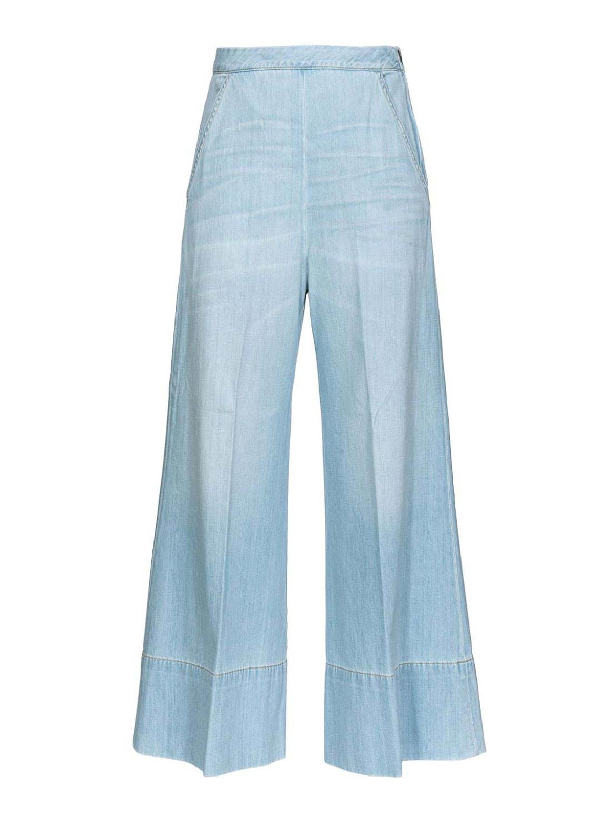 Shop Pinko Shorts - Paolina In Blue