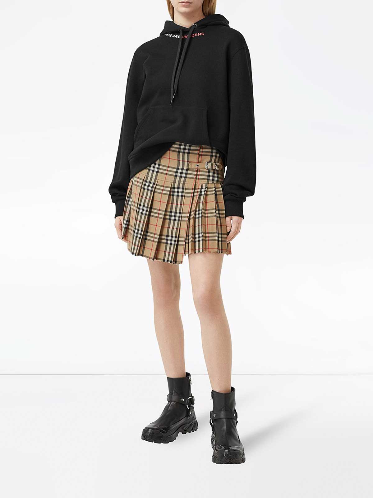 スカート Burberry SKIRT (8065112 A1276) Burberry Casia High-Waist Quilted Skirt, Brand Size 6 ( US