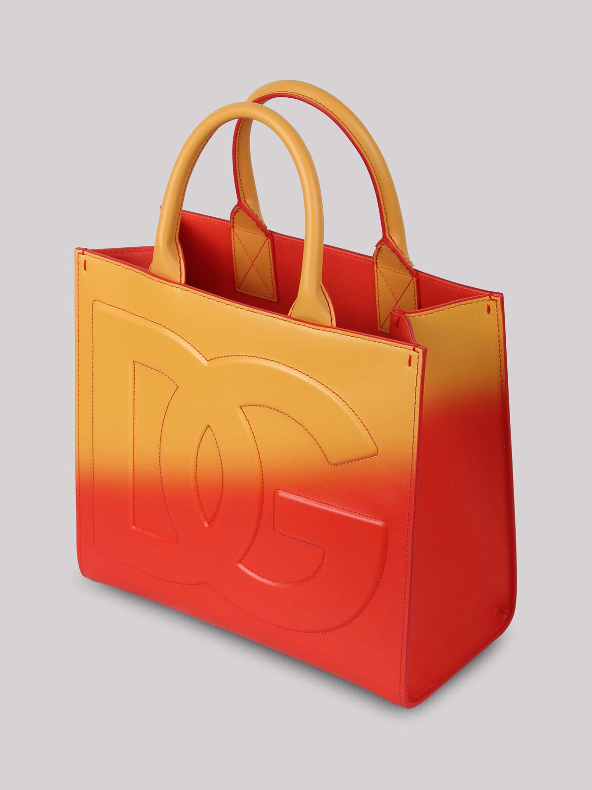 Shop Dolce & Gabbana Dg Daily Medium Tote Bag In Orange