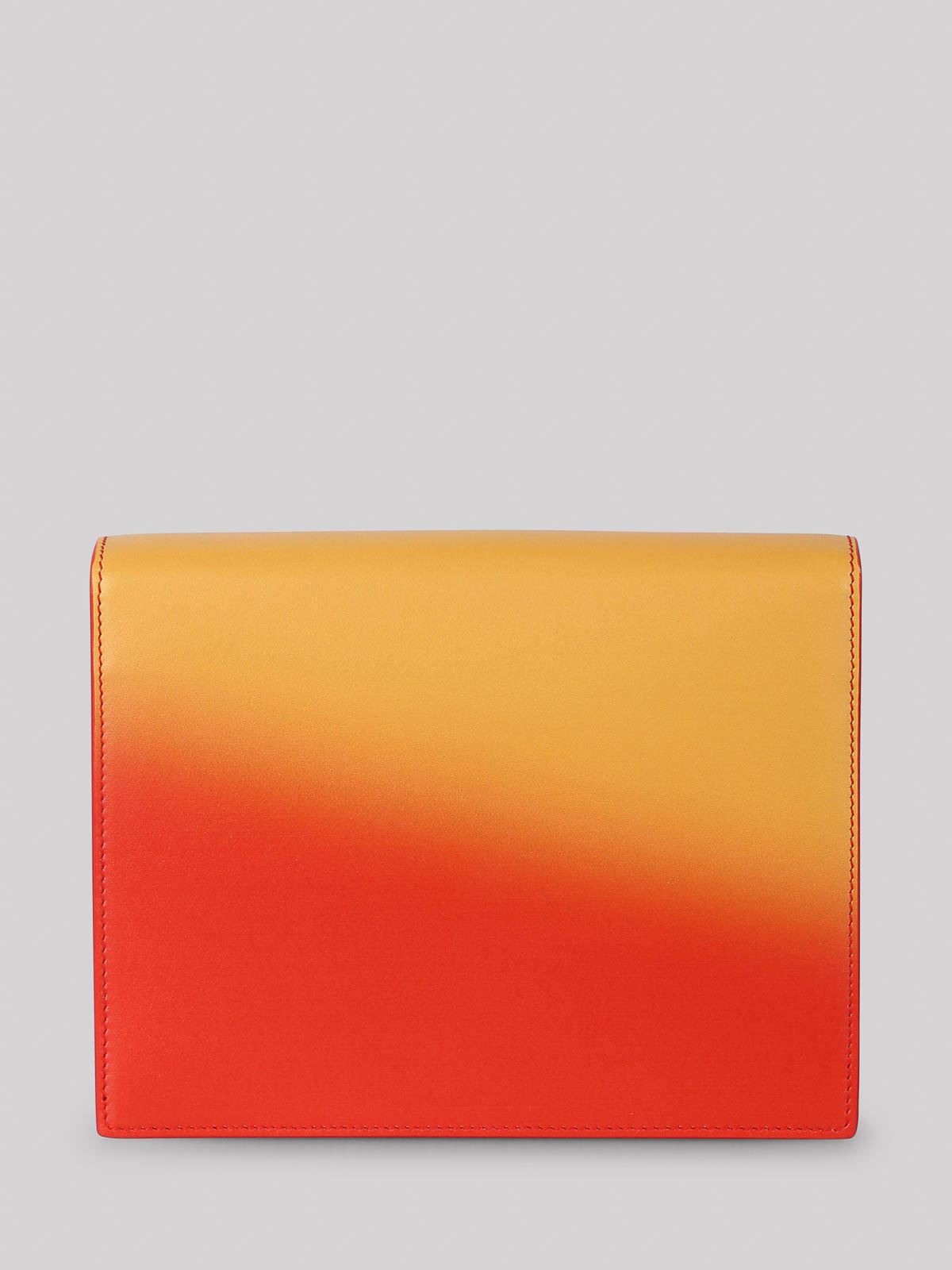 Shop Dolce & Gabbana Shoulder Bag With Embossed Logo In Orange