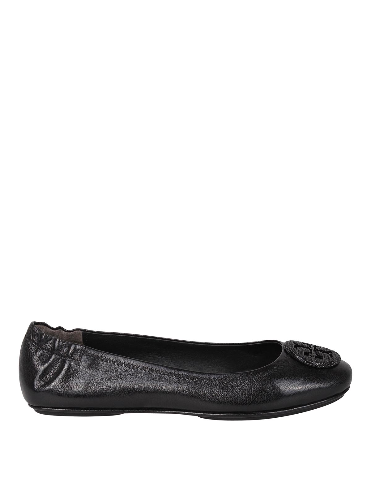 Shop Tory Burch Minnie Mouse Ballerinas In Black