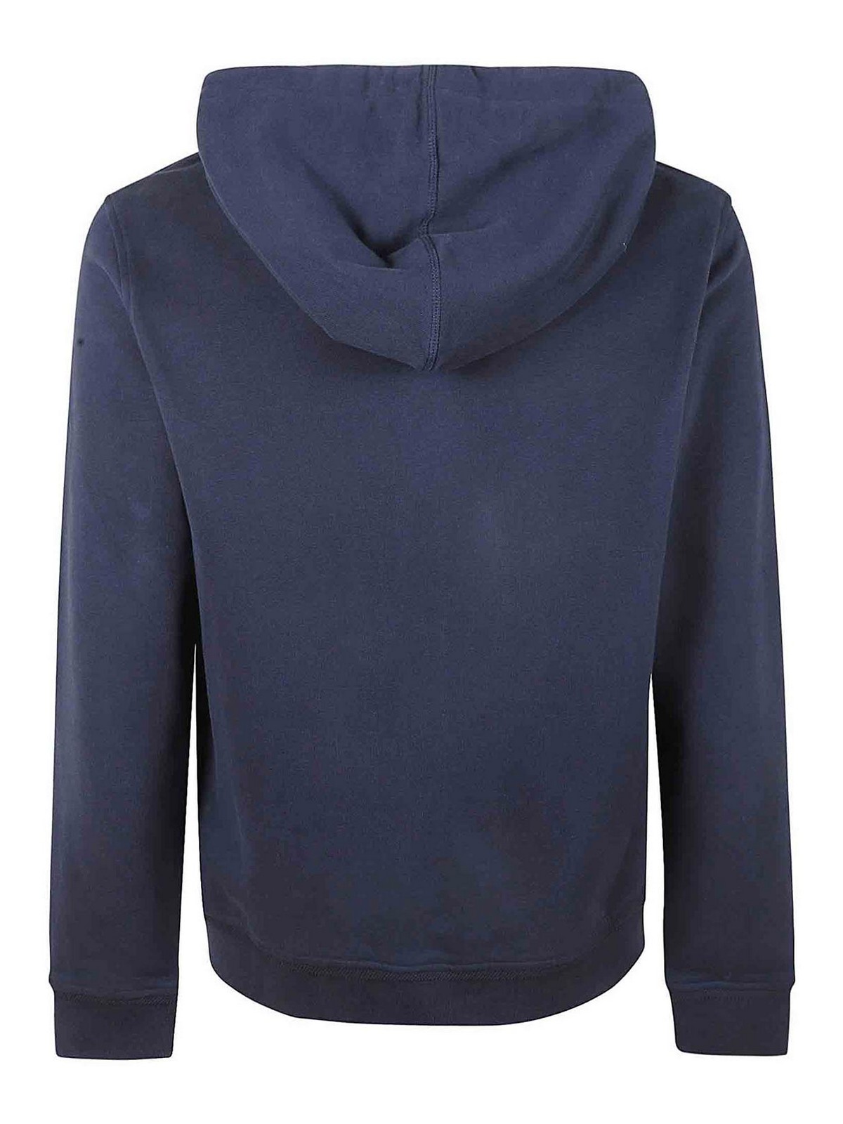 Shop Belstaff Cotton Sweatshirt With Hood In Blue