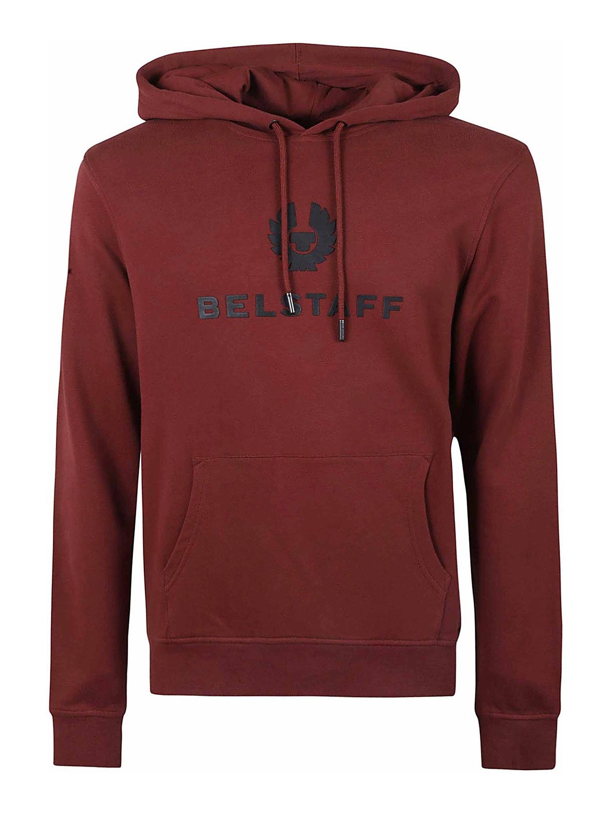 Belstaff Cotton Sweatshirt With Hood In Red
