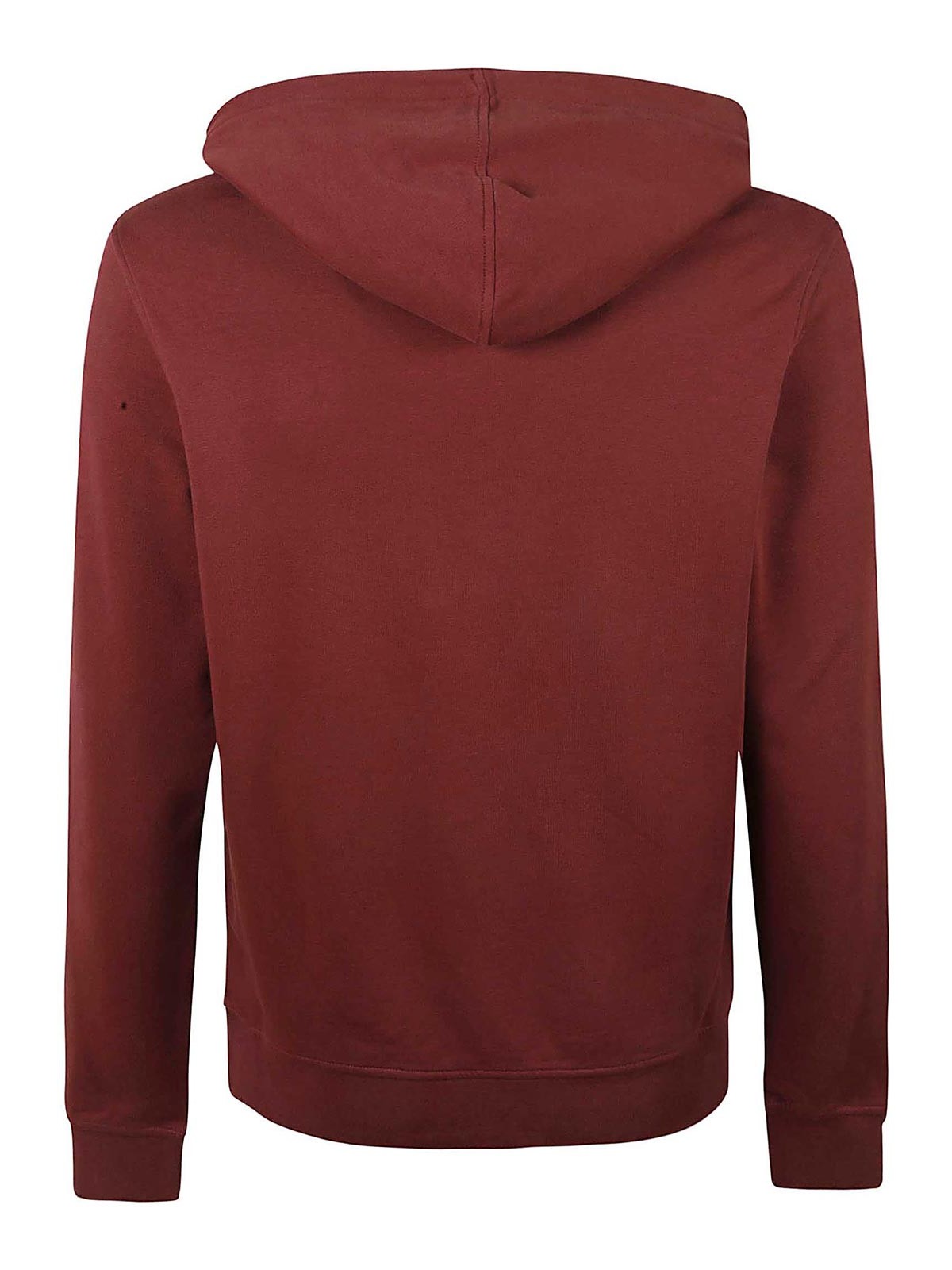Shop Belstaff Cotton Sweatshirt With Hood In Red