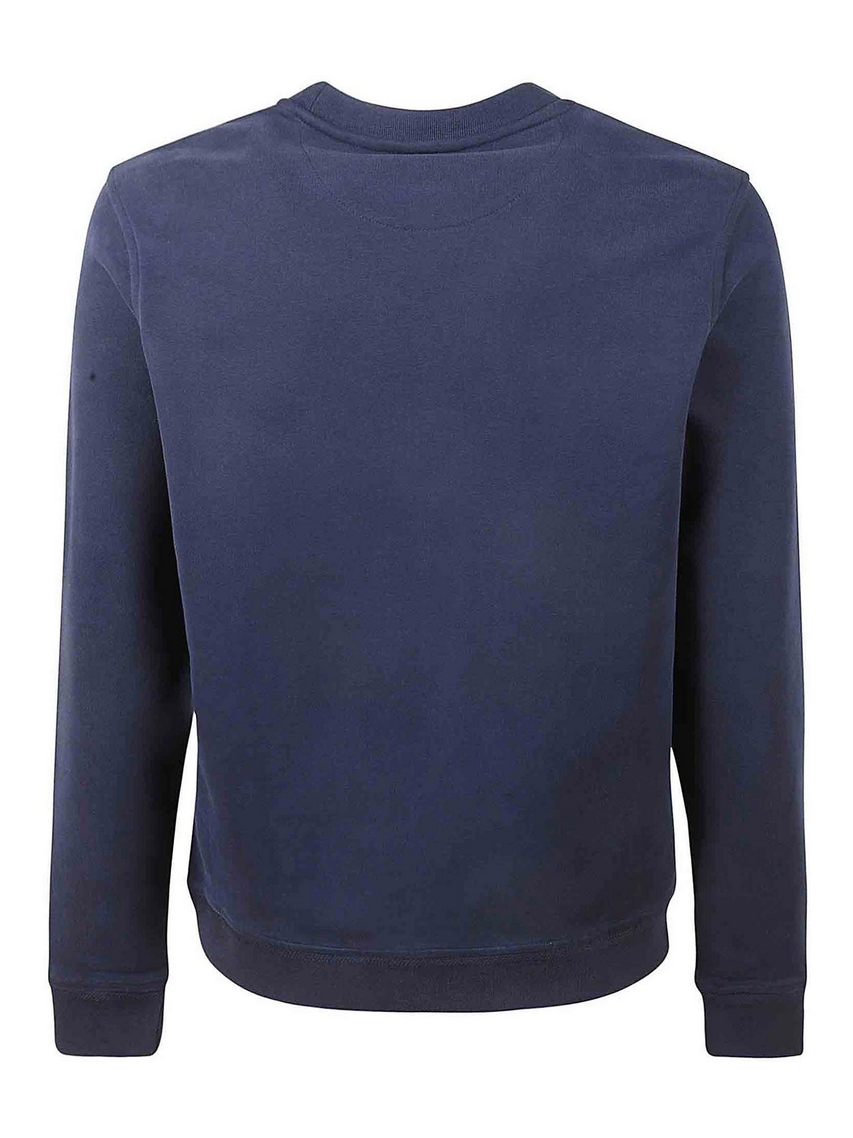 Shop Belstaff Inkiconic Logo Cotton Sweatshirt In Blue