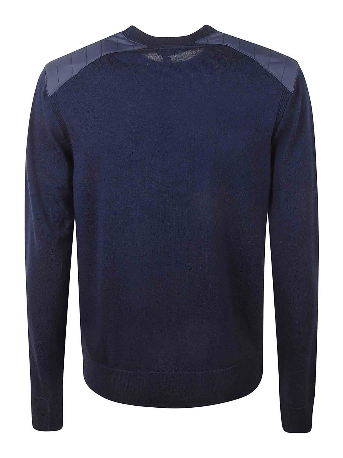 Shop Belstaff Shirt With Nylon Shoulders In Dark Blue