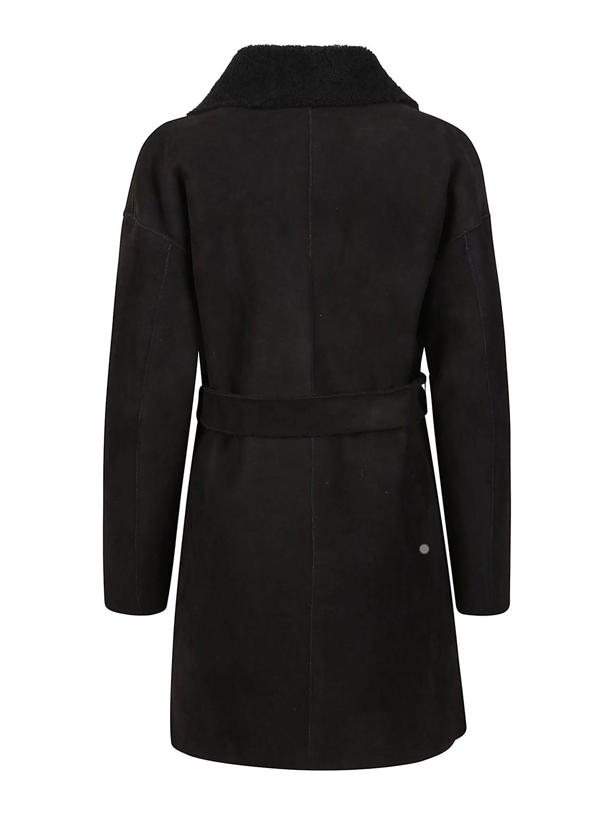 Shop Salvatore Santoro Reversible Sheepskin Coat In Black