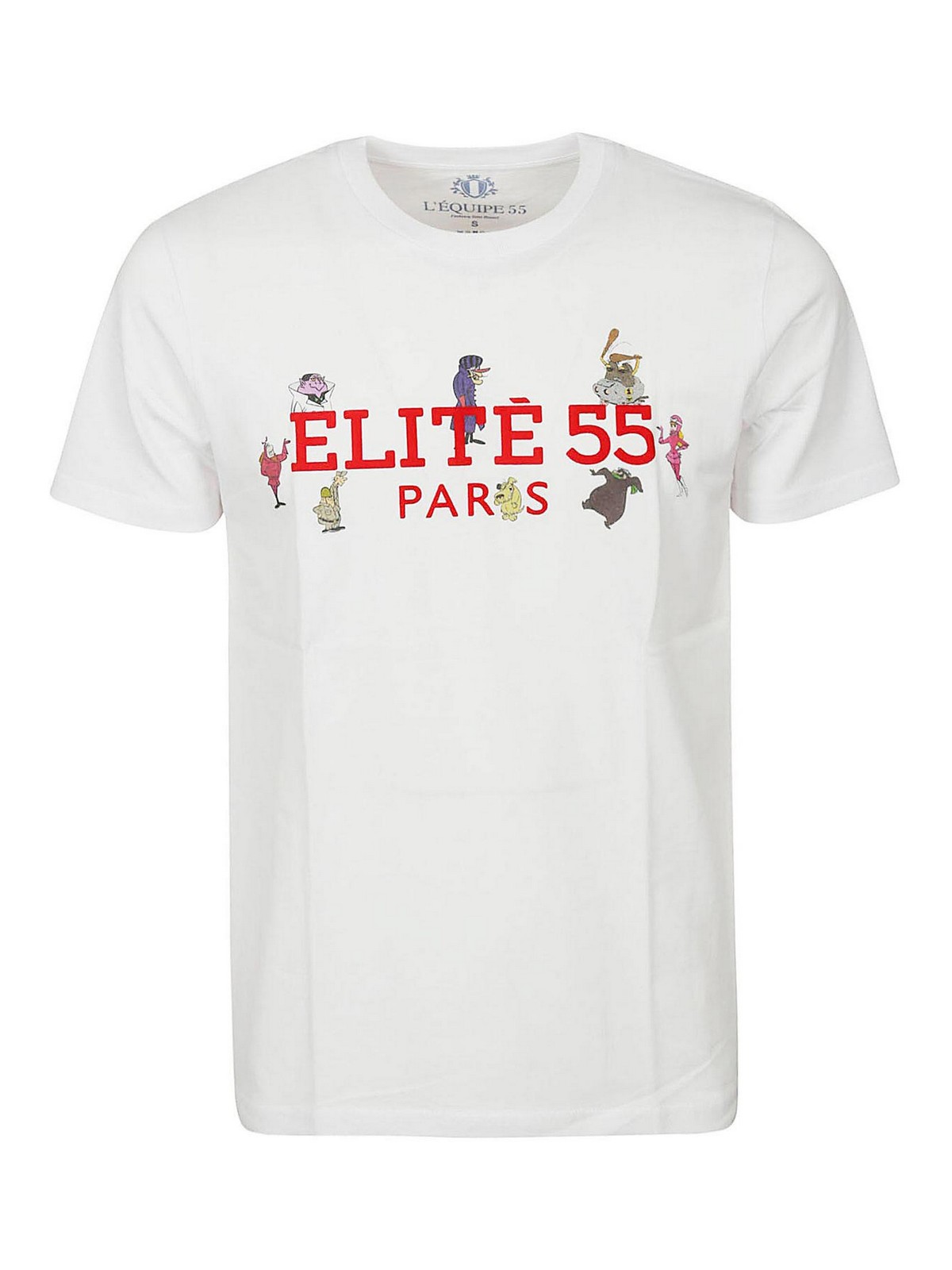 Equipe 55 Cotton T-shirt In White