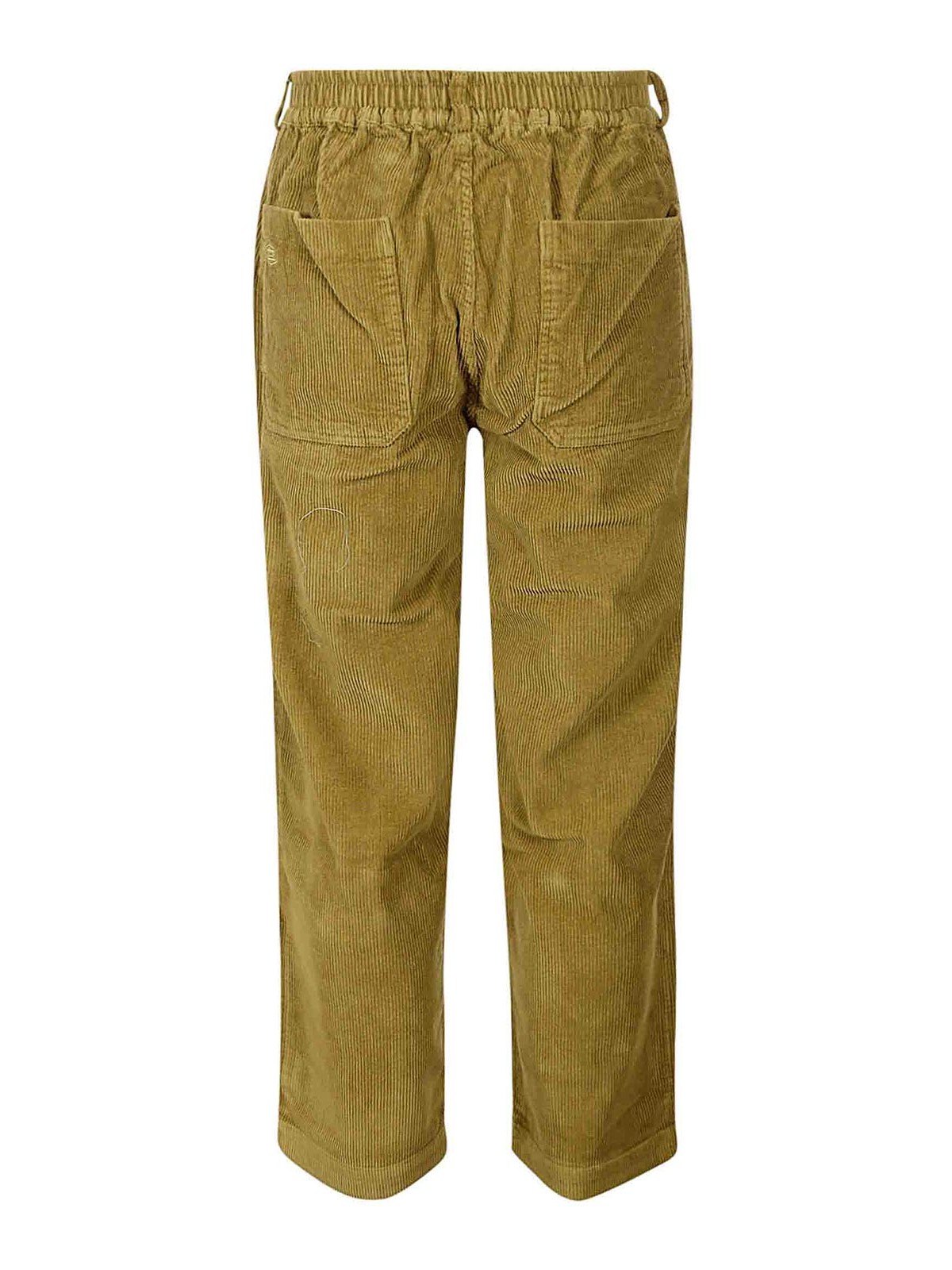 Shop Kappy Wide Trousers In Dark Green