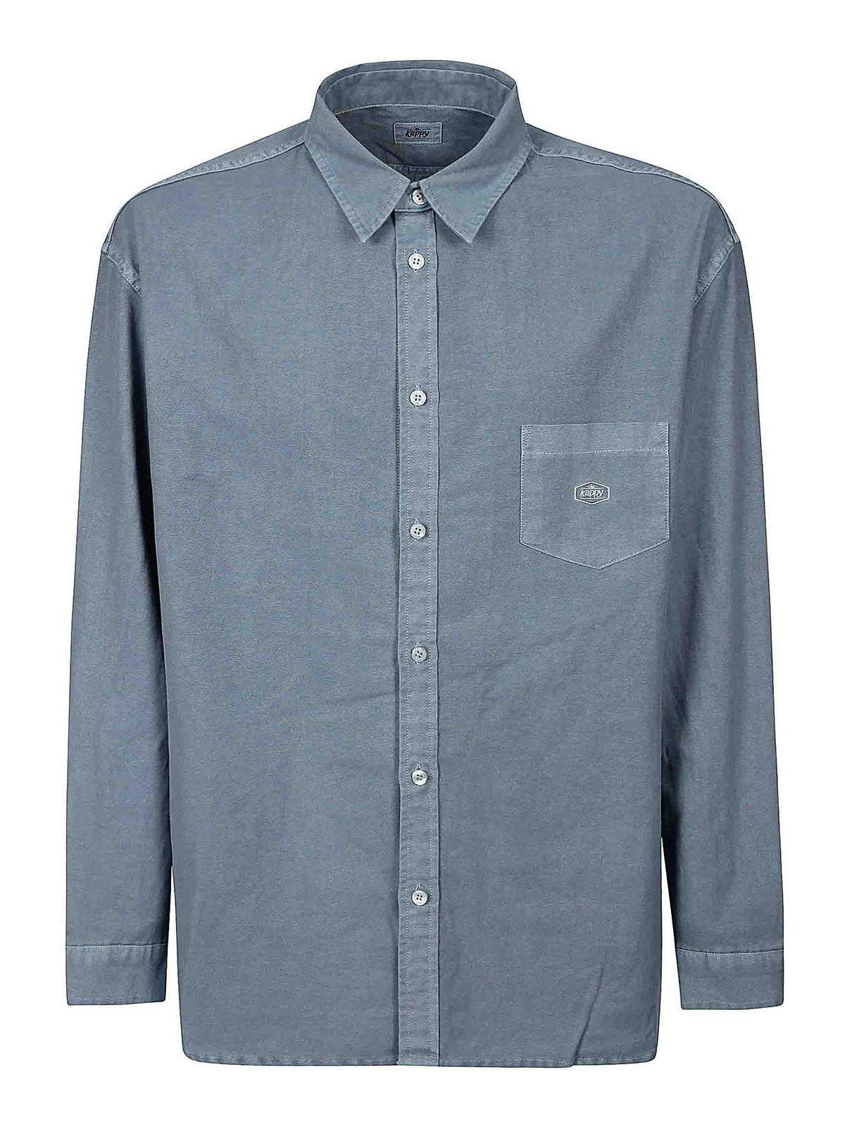 Kappy Pigment Oxford Shirts In Blue