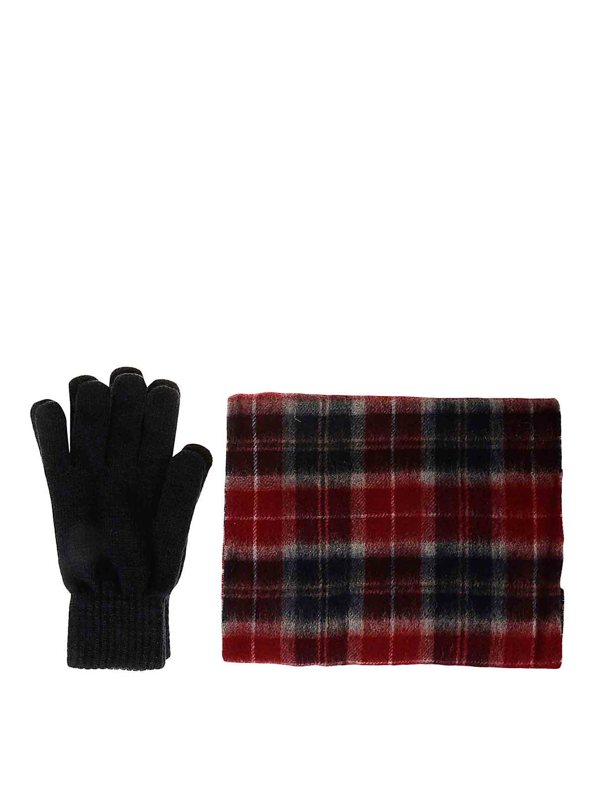 Barbour Tartan Scarf Glove Gift Set In Multicolour