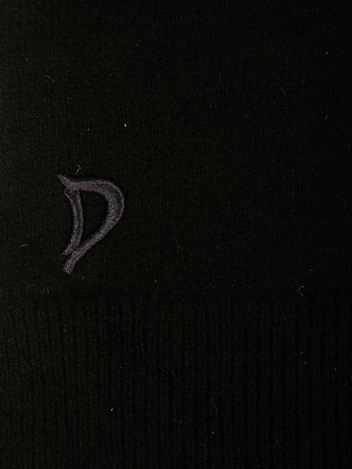 Shop Dondup Cashmere Scarf In Black