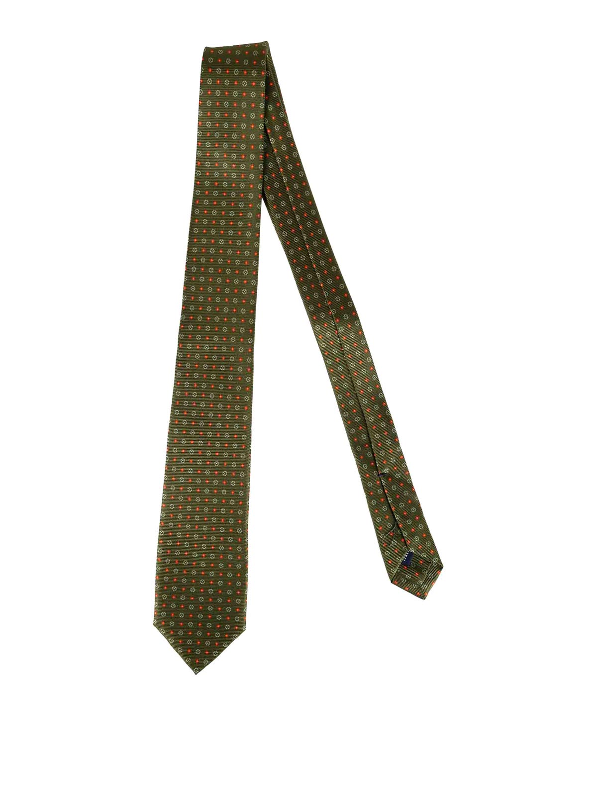 Shop Errico Formicola Silk Tie In Green