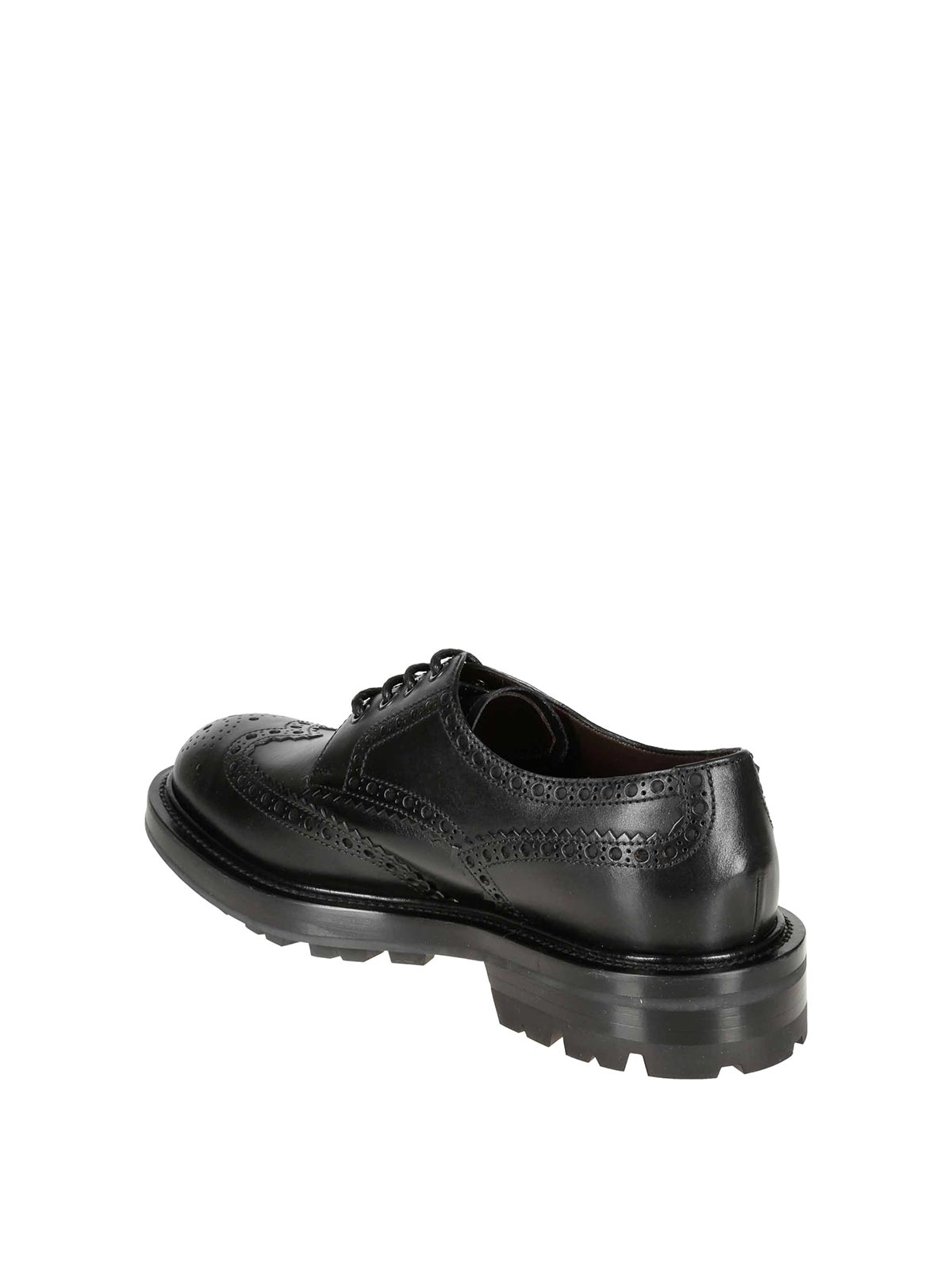 “Neil Barrett” l plate leather shoes Neil Barrett Derby shoes - Black - Men|222U04234BLACK