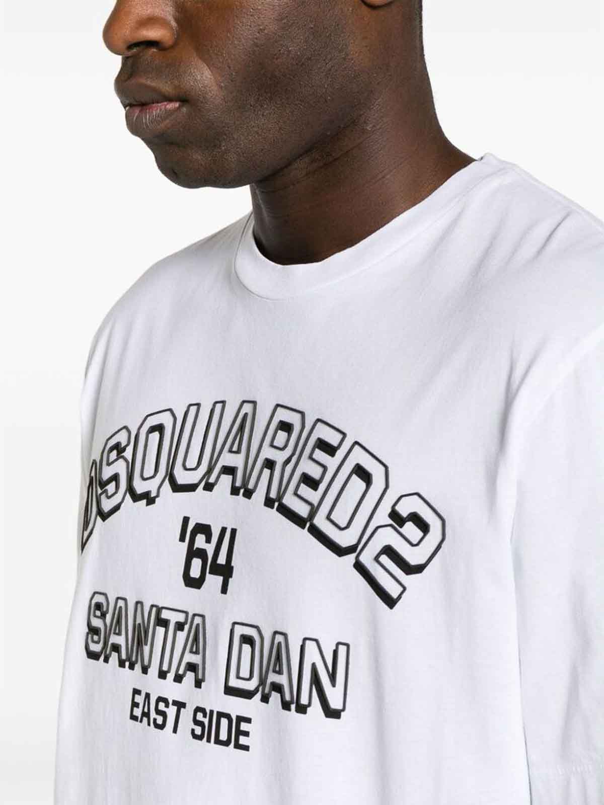 Shop Dsquared2 Crew Neck Short Sleeves T-shirt In White