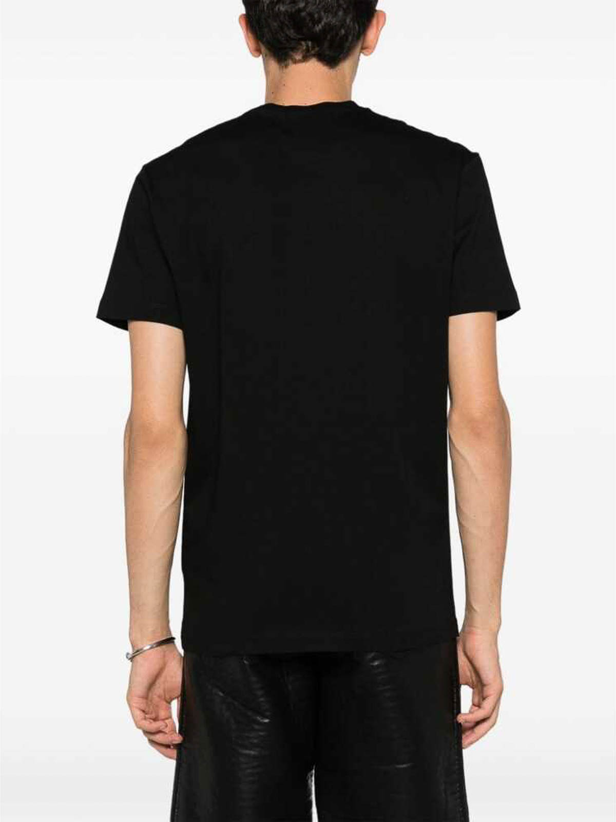 Shop Dsquared2 Neon Logo Icon T-shirt In Black