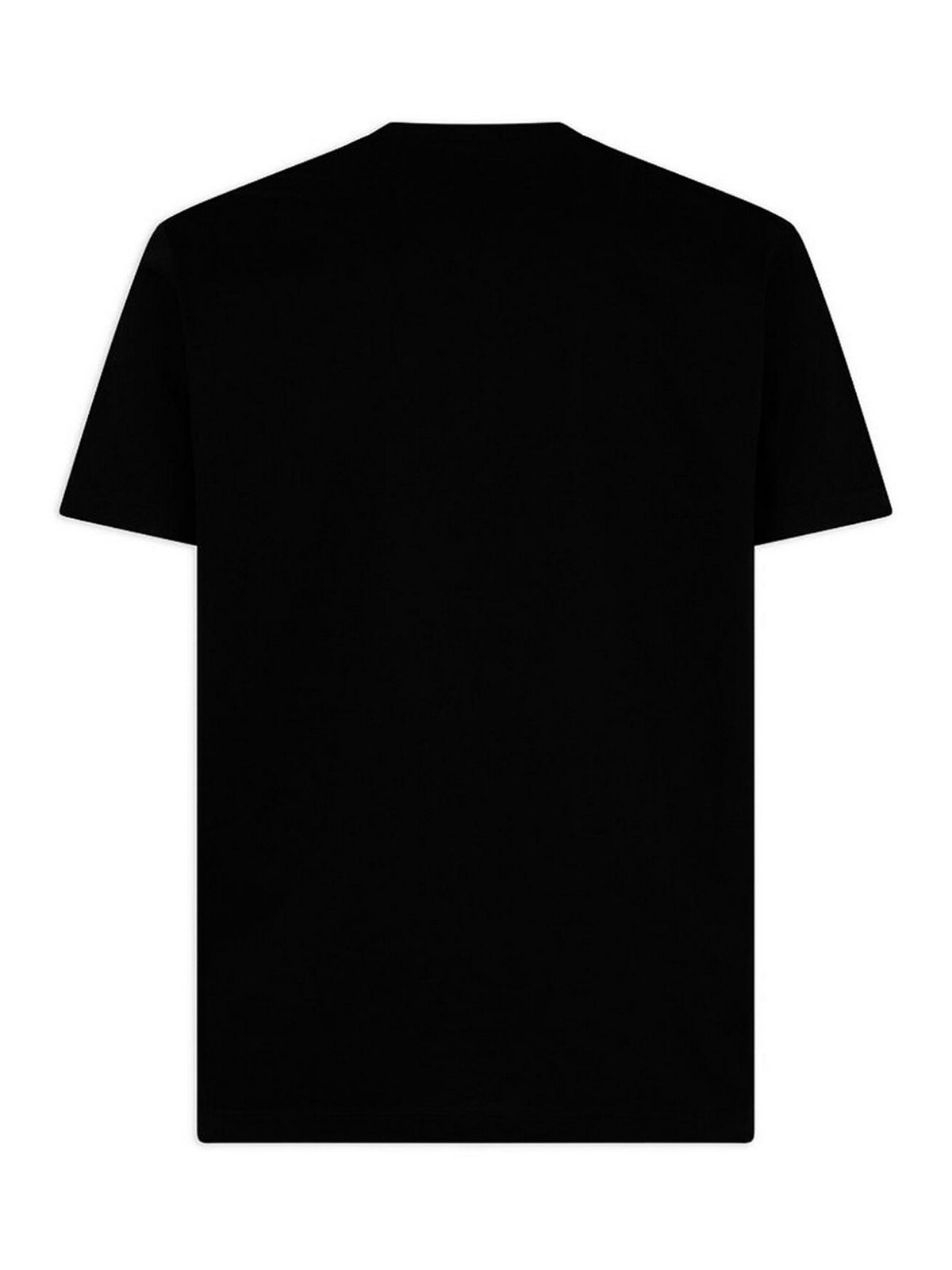 Shop Dsquared2 White Logo Icon T-shirt In Black