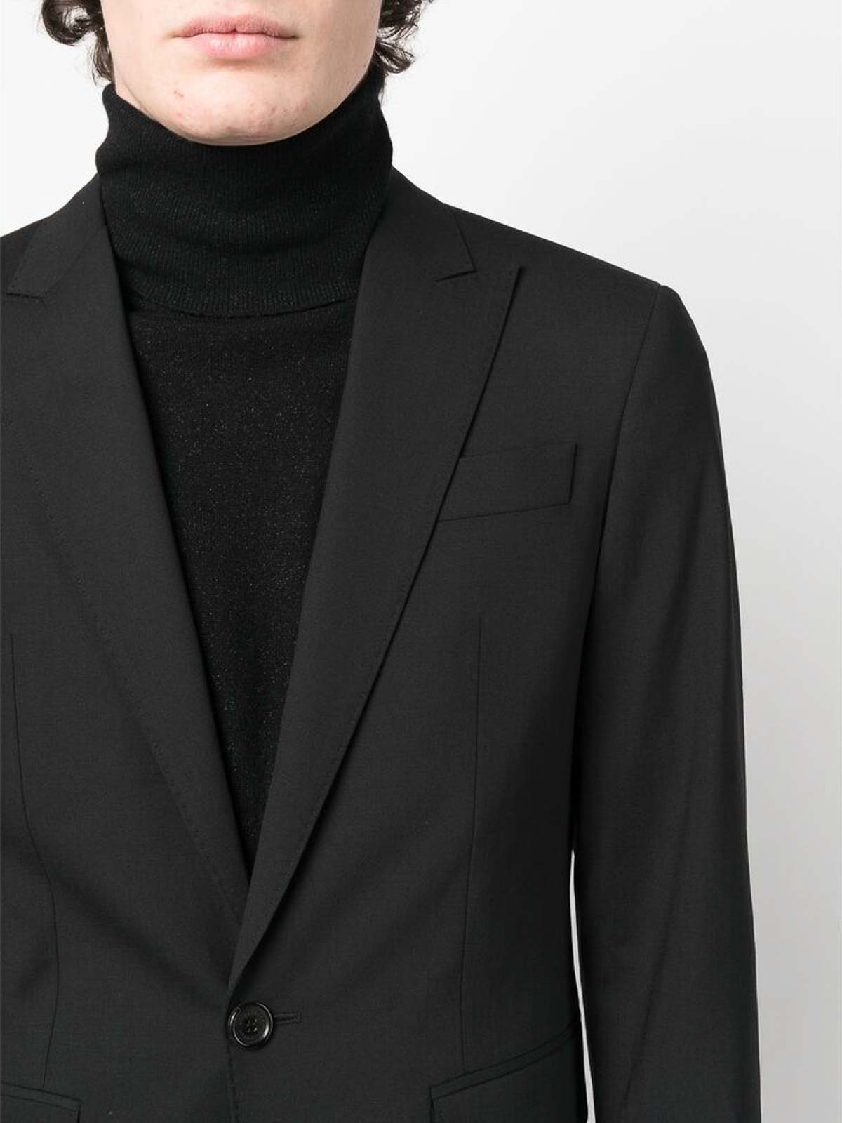 Shop Dsquared2 Tailored Single-breasted Blazer In Black