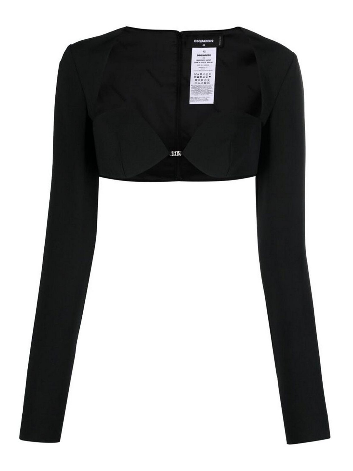 Shop Dsquared2 Sweetheart Top In Black