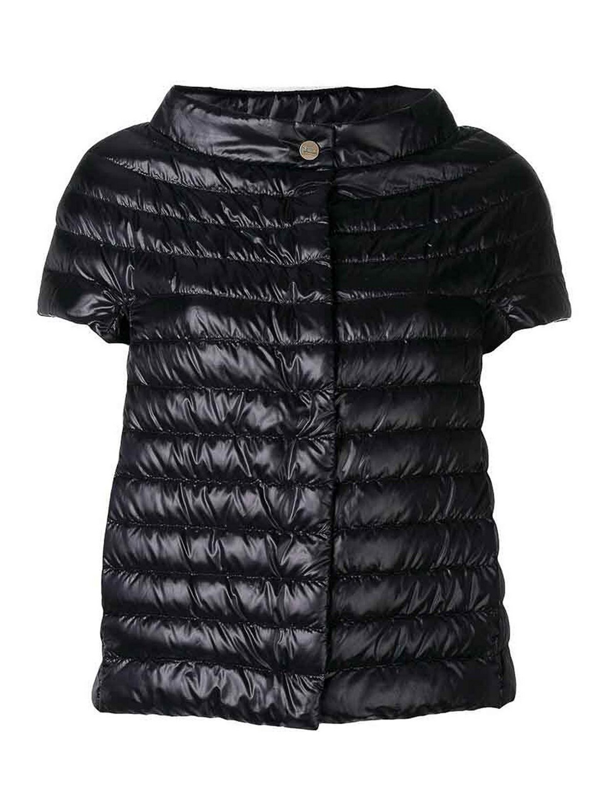 Shop Herno Black Goose Greta Padded Jacket