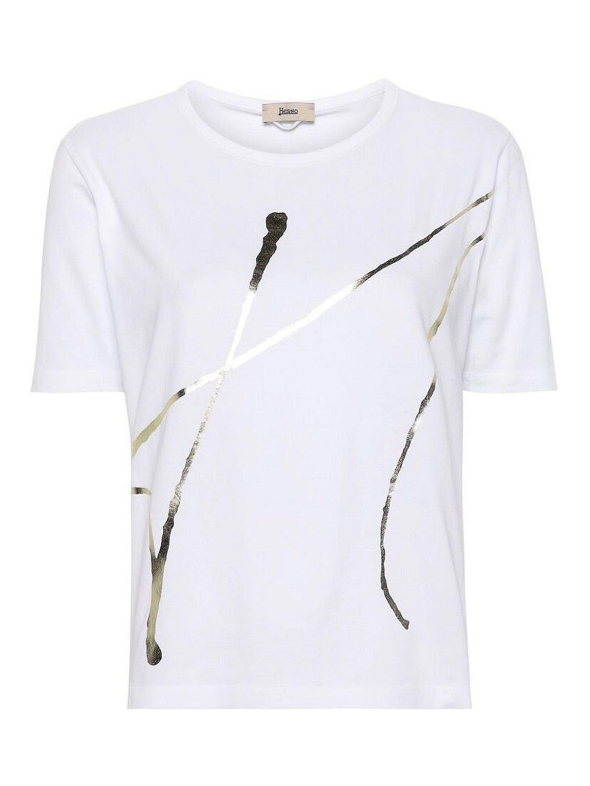 Herno Graphic Print T-shirt In White