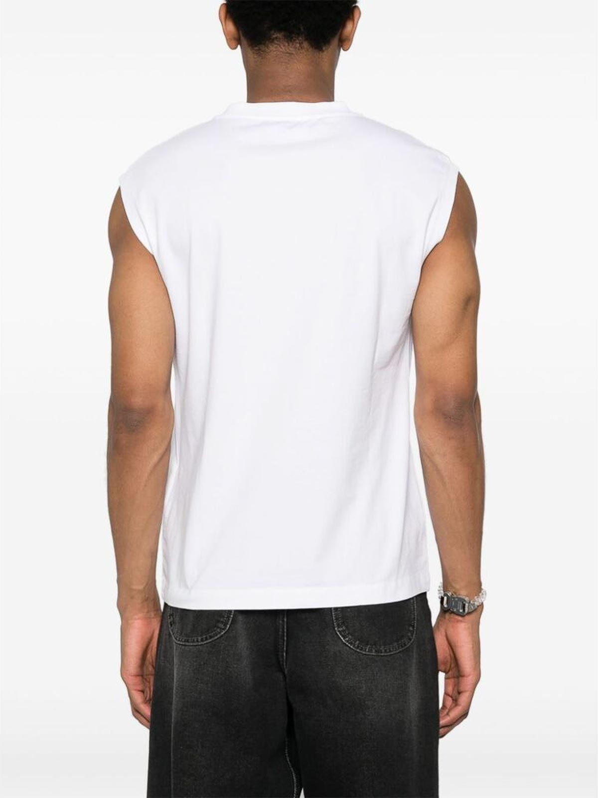 Shop Off-white White Soft Sleeveless T-shirt