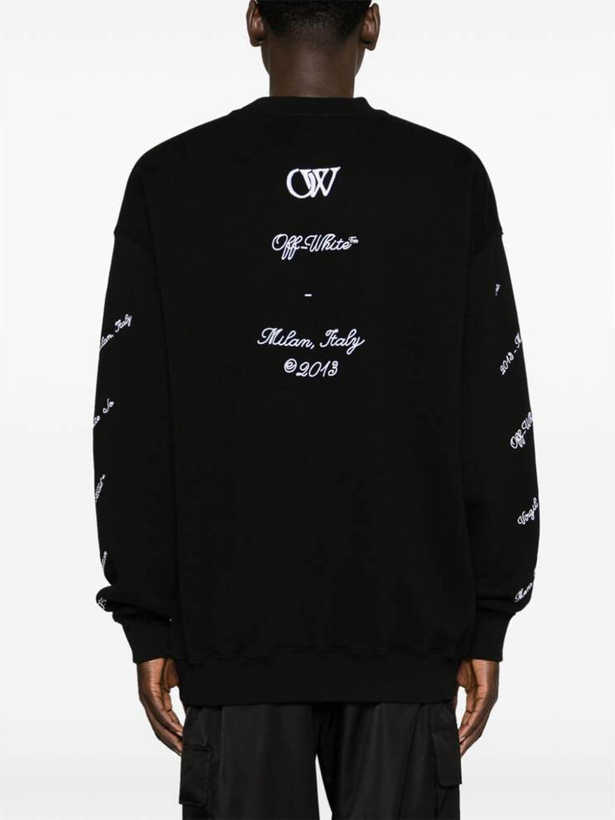 Off-White スウェットシャツ/セーター - 黒|OMBA054S24FLE0091001