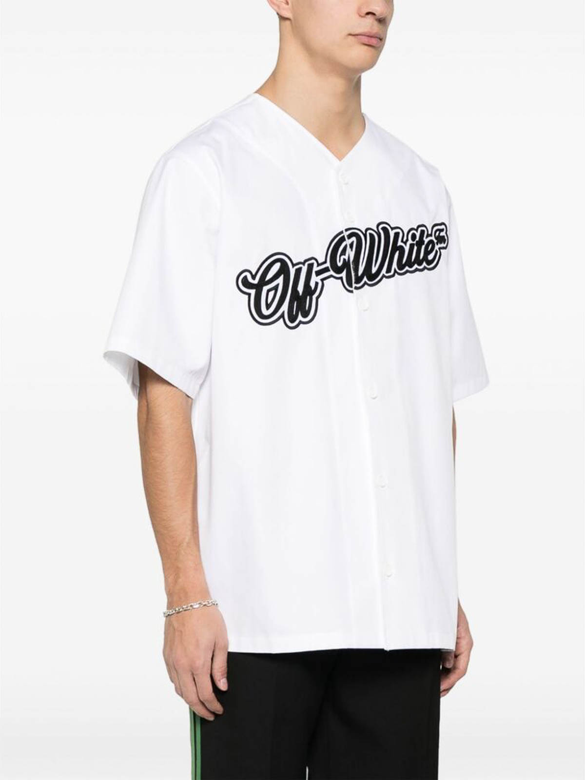 Shop Off-white White Twill Weave Button Shirt