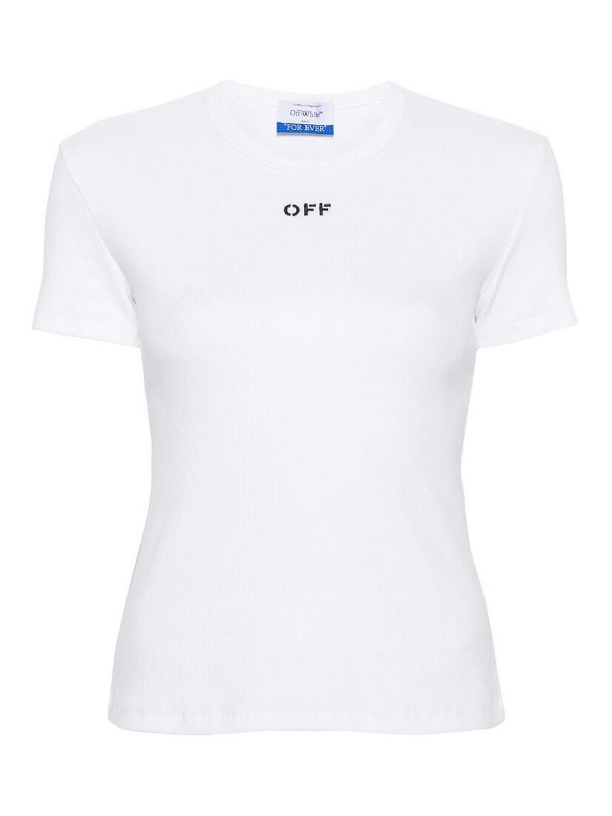 Shop Off-white White Logo Print T-shirt