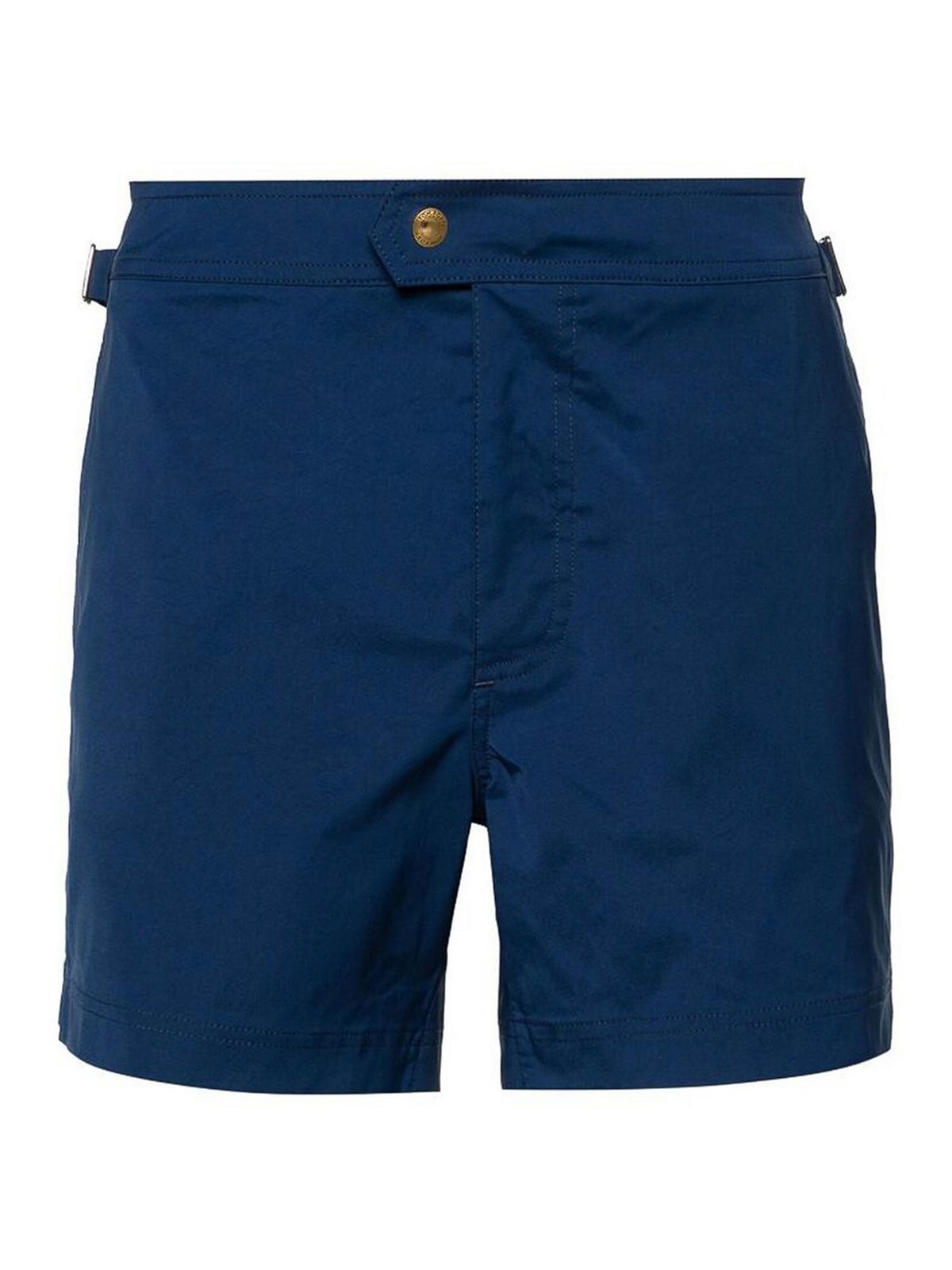 Shop Tom Ford Yves Blue Swim Shorts