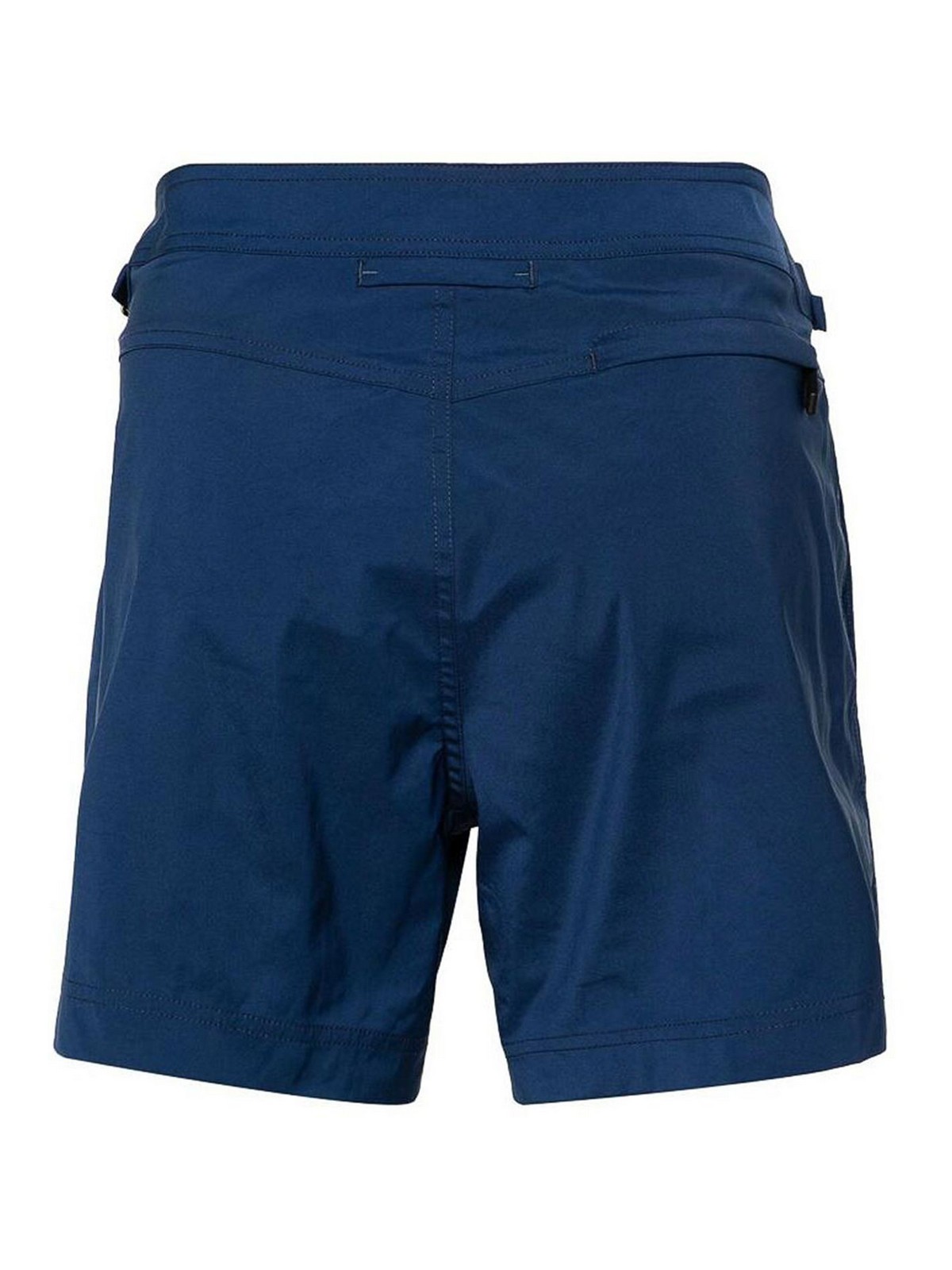 Shop Tom Ford Yves Blue Swim Shorts