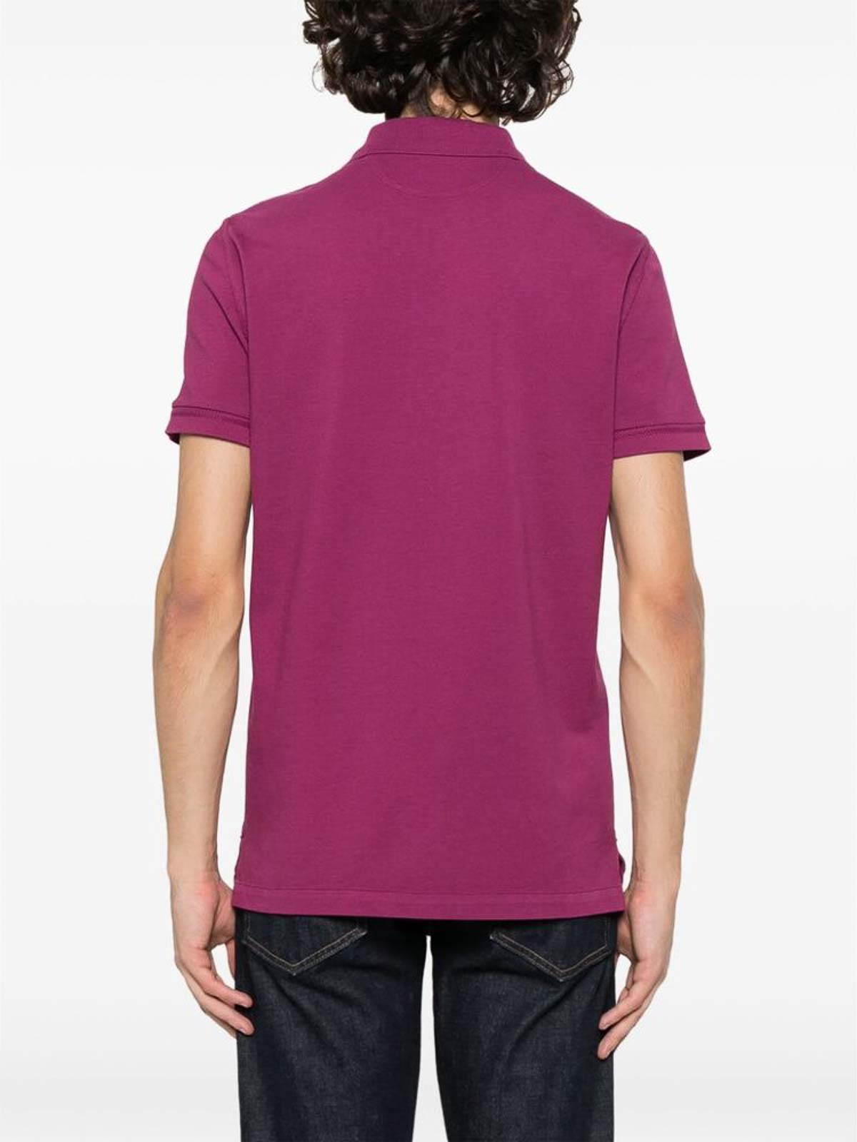 Shop Tom Ford Magenta Polo Shirt In Nude & Neutrals