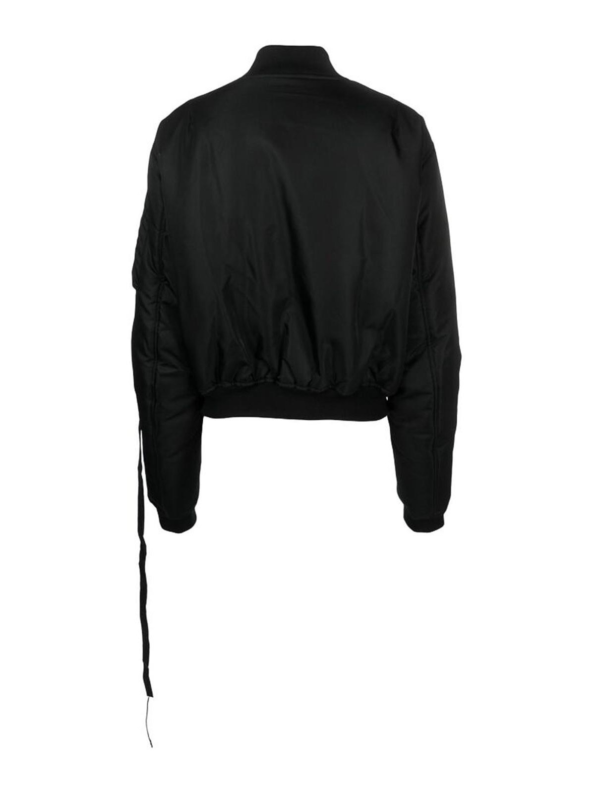 Shop Ann Demeulemeester Embroidered-motif Bomber Jacket In Black