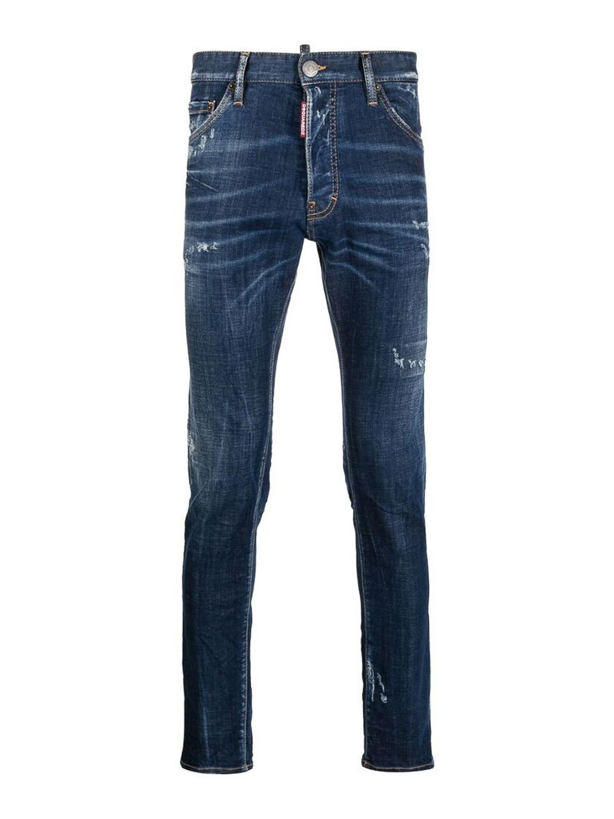 Dsquared2 Trendy Distressed-finish Tapered-leg Denim Jeans For Men In Blue