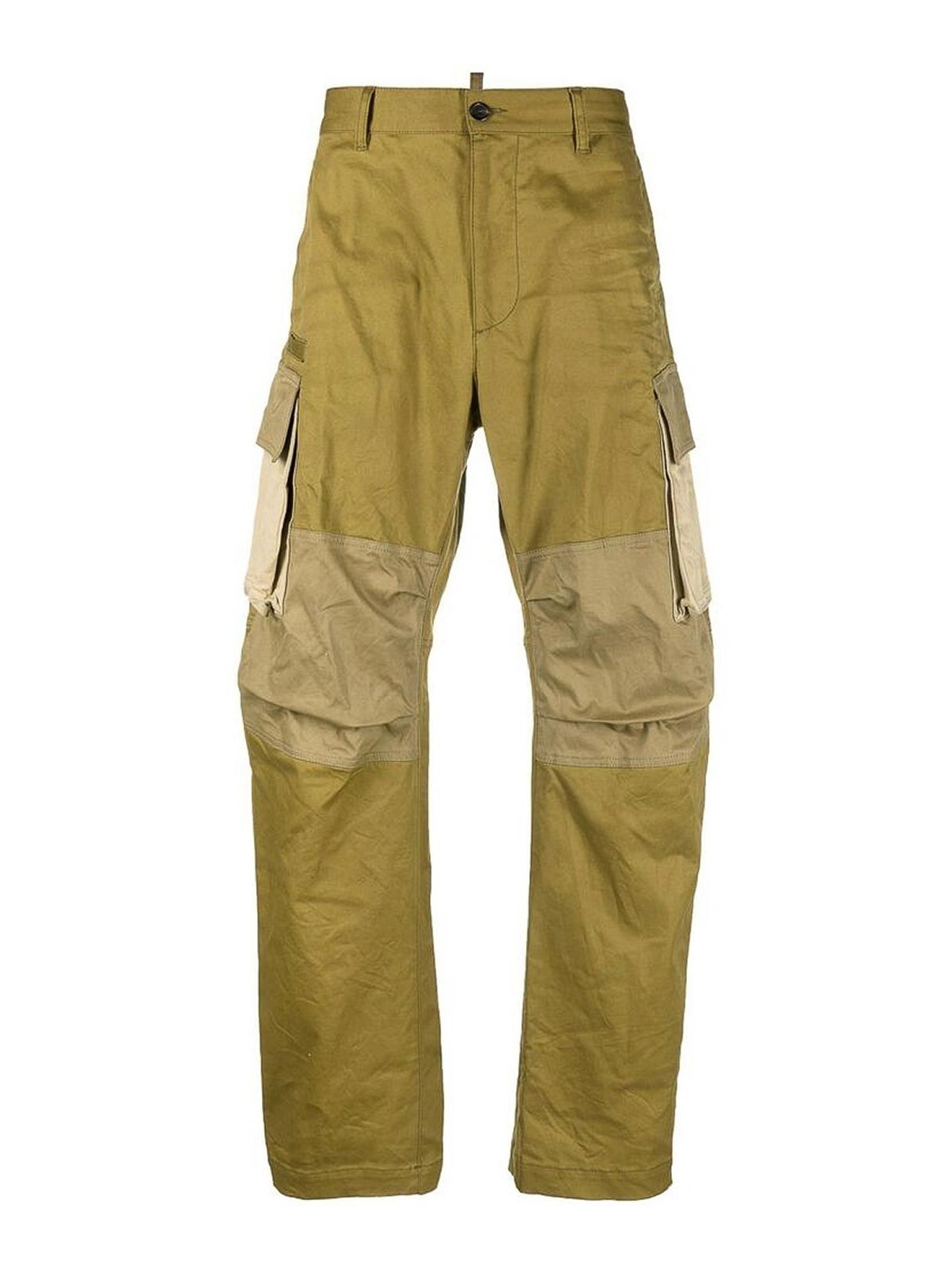 Dsquared2 Logo-print Cargo Trousers In Green