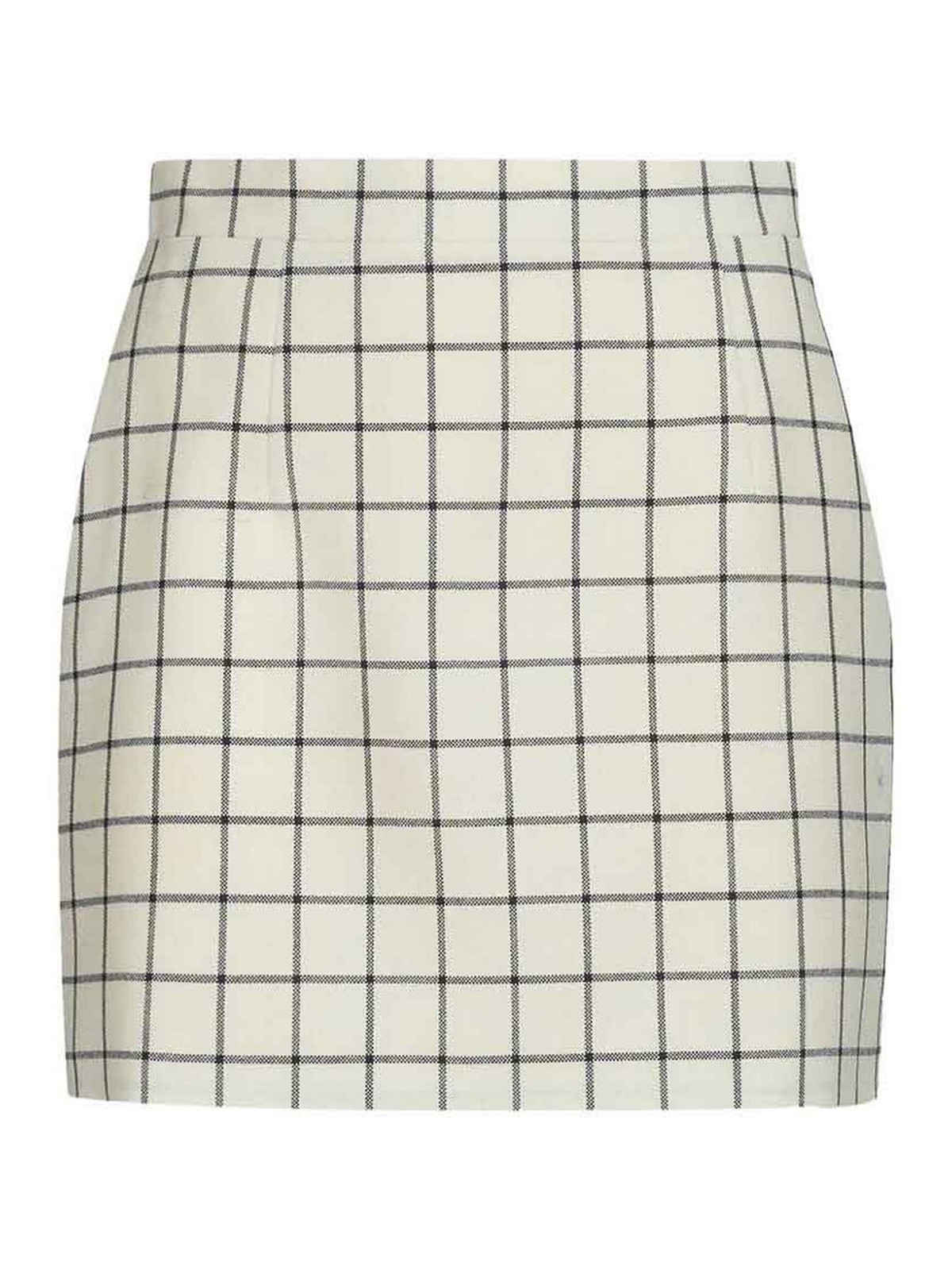 Marni Checked Wool-jacquard Mini Skirt In White