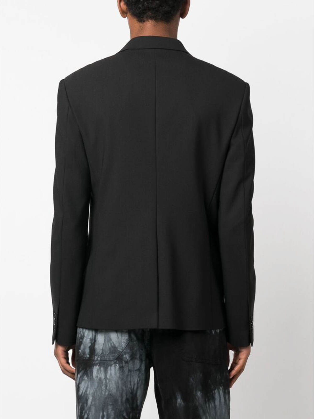 Shop Off-white Buckled Blazer In Black