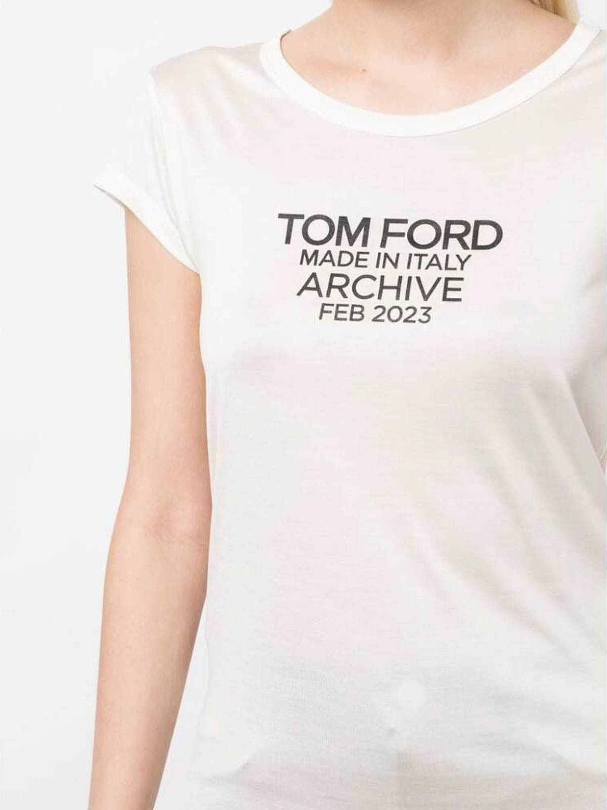 Shop Tom Ford Camiseta - Blanco In White