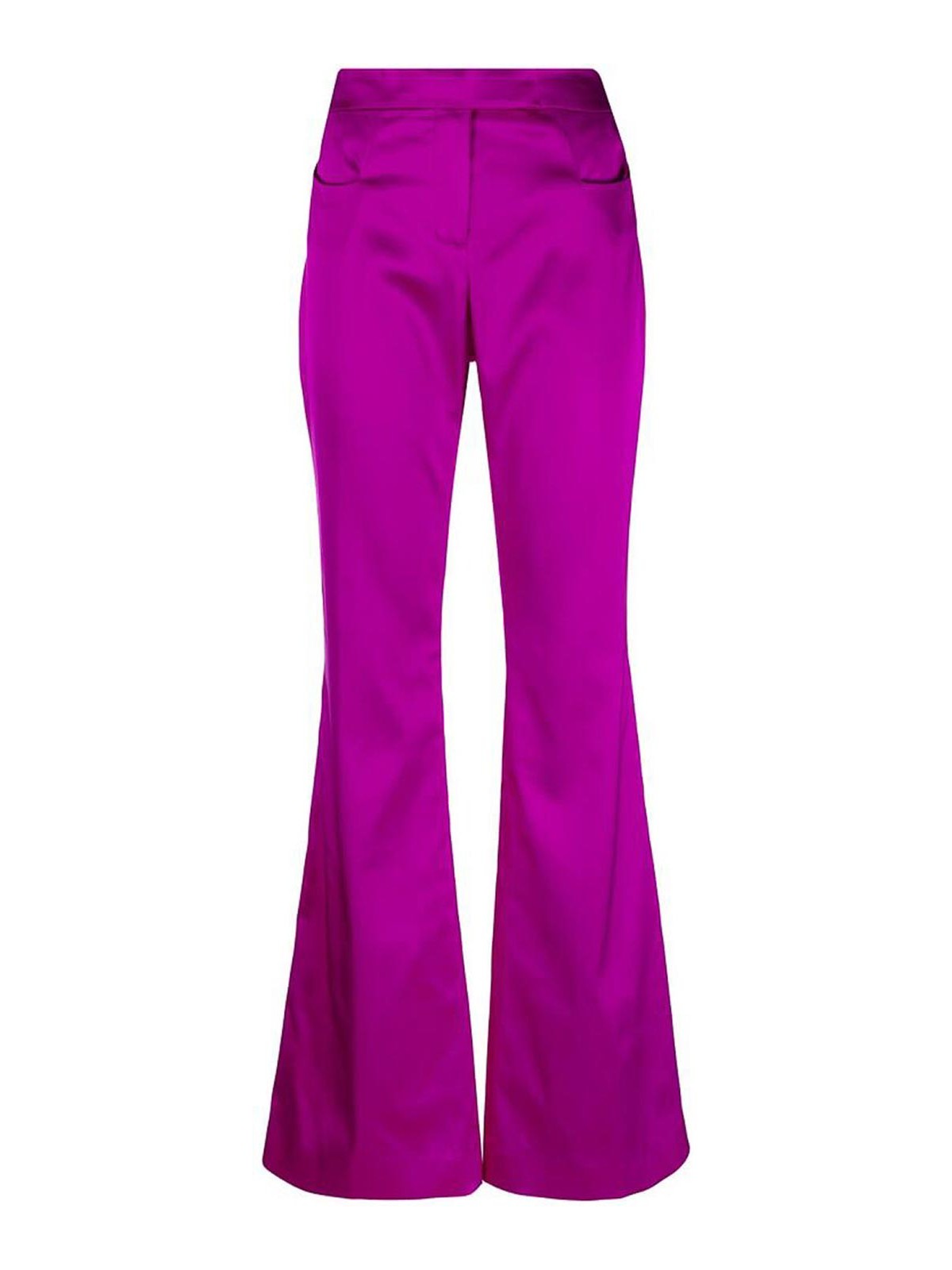 Shop Tom Ford Orchid Purple Flared Trousers