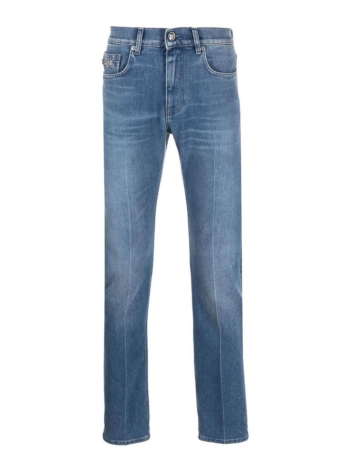 Versace Slim Fit Jeans In Blue