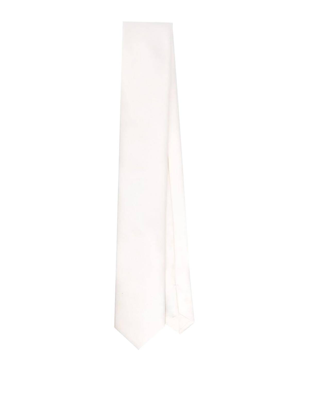 Dolce & Gabbana White Logo Tie