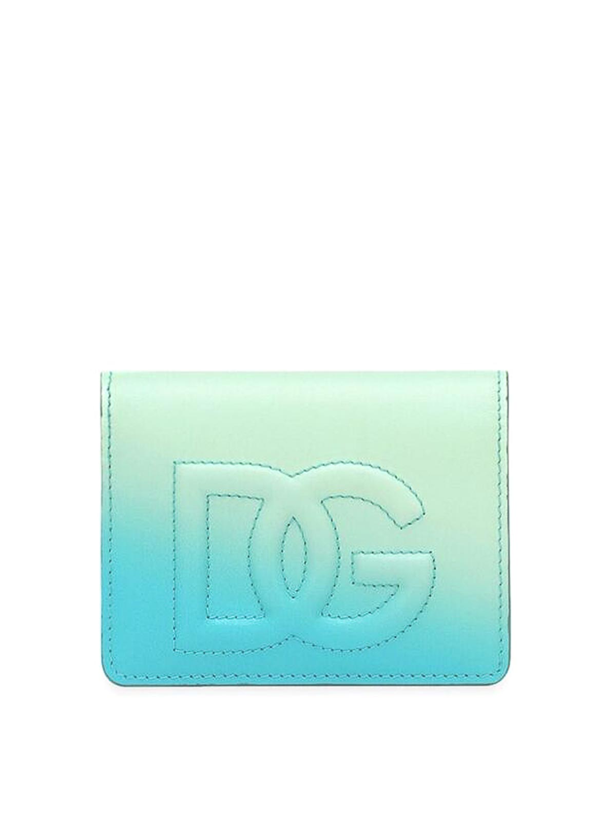 Shop Dolce & Gabbana Sky Blue Ombr Wallet In Light Blue