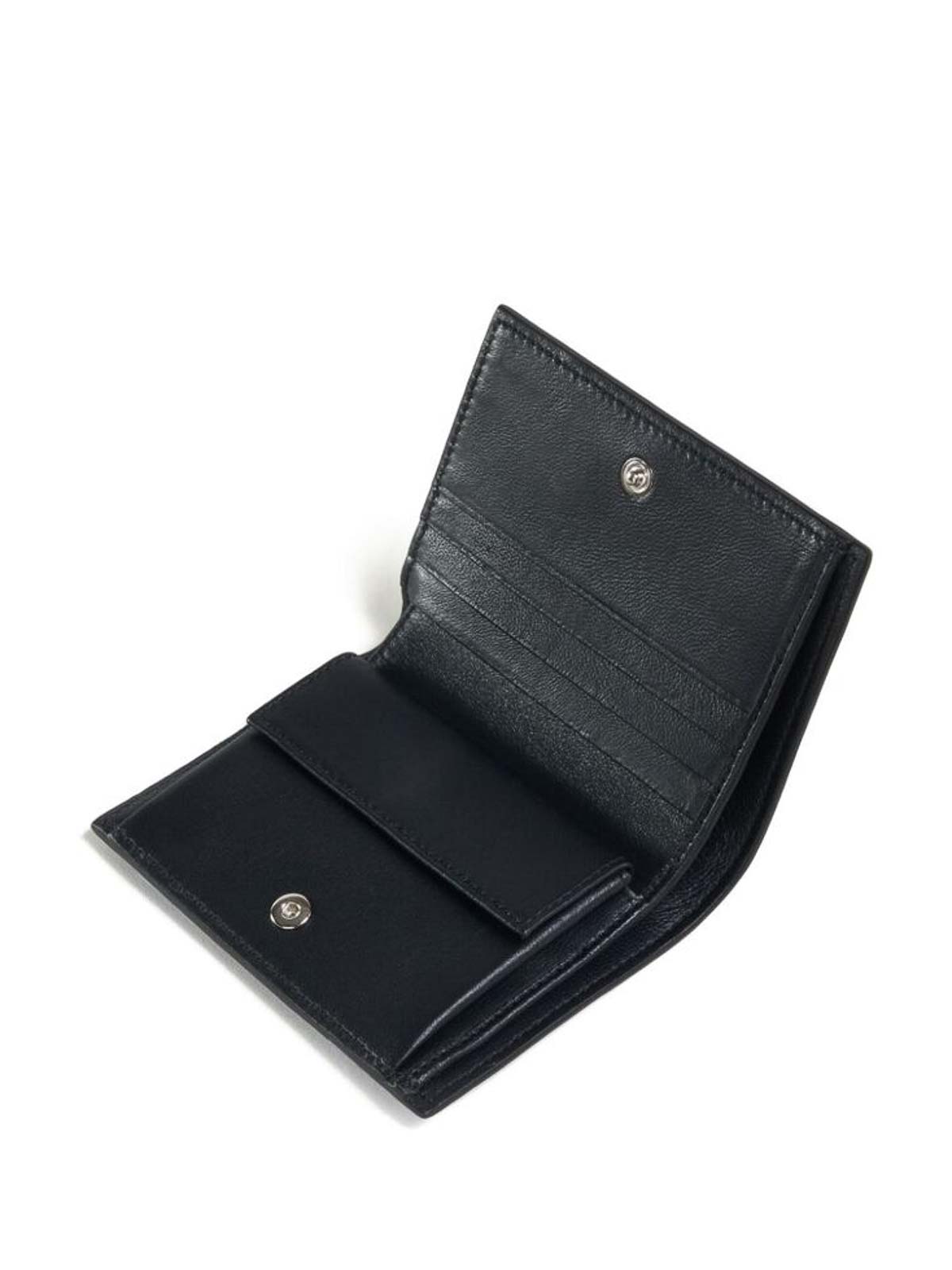 Shop Marni Logo-embroidered Billfold Wallet In Black