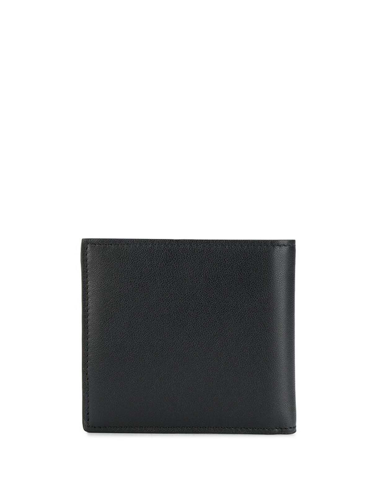 Shop Valentino Vlogo Bi-fold Wallet In Black